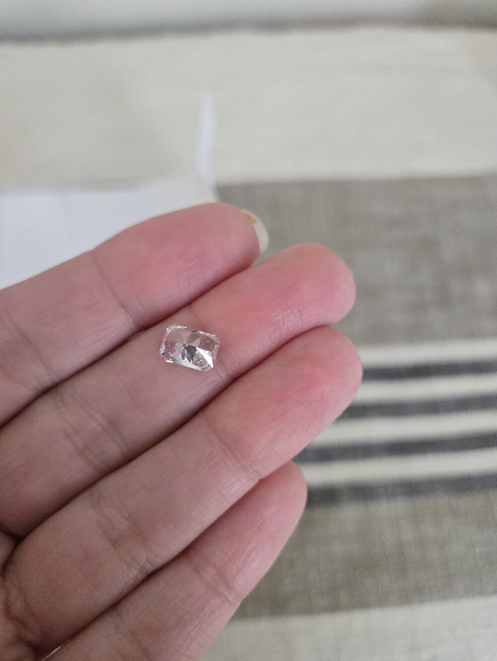 Certified Lab Grown Diamond,  Radiant Cut, 1.6 CT, F Color,  VS1 Clarity - Picture 12 of 16